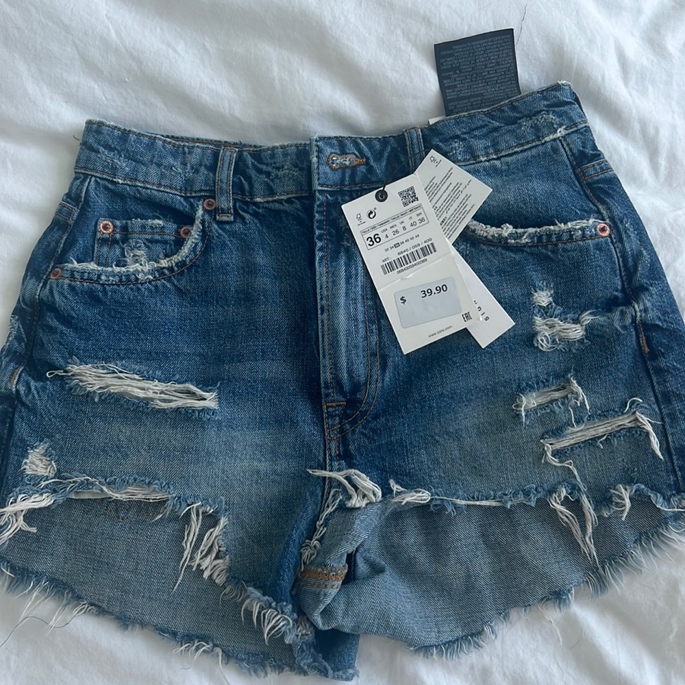 NWT Zara high waisted shorts
